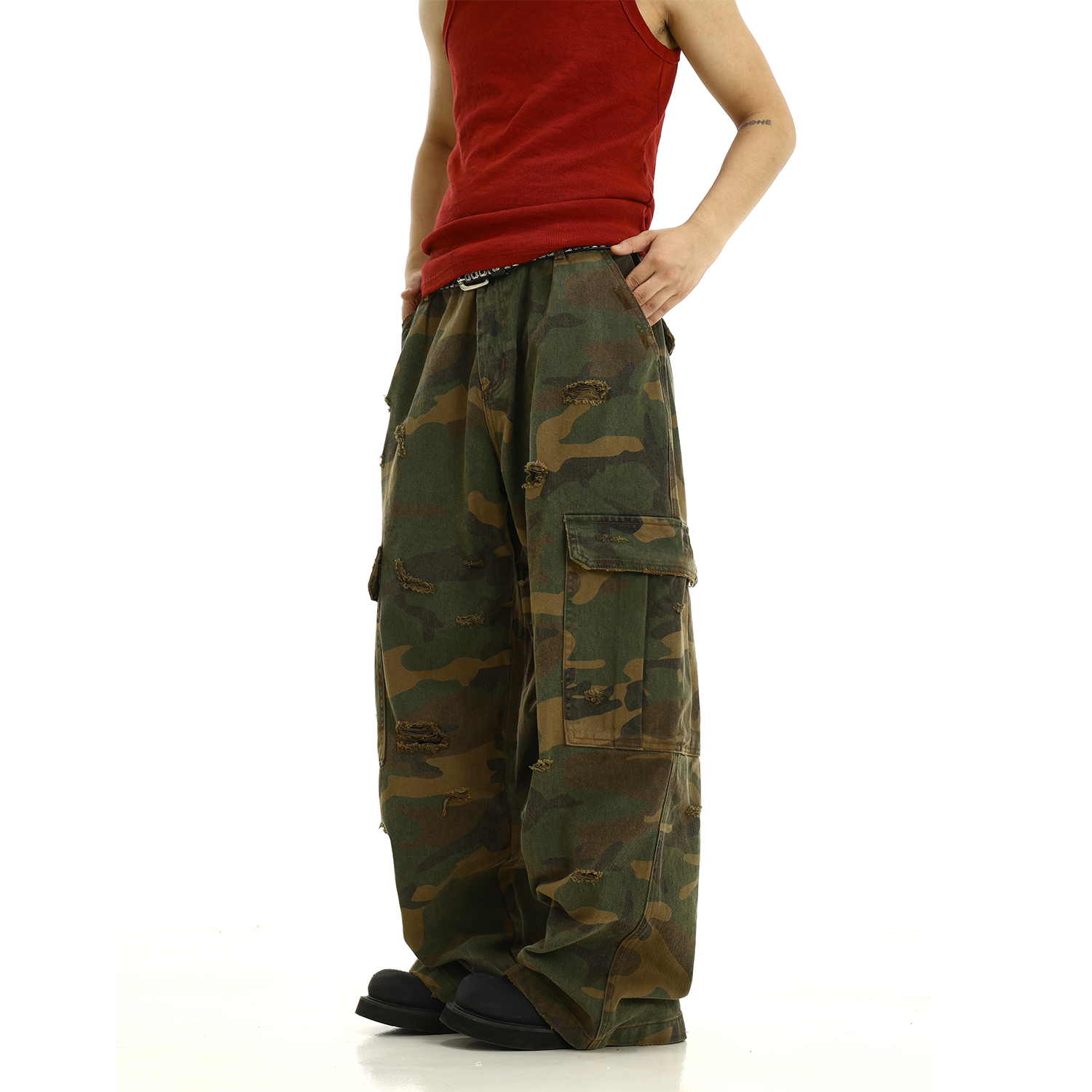 Camouflage Baggy Cargo Pants