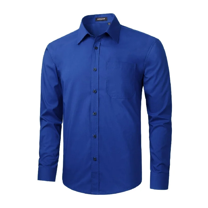 Men's Dress Shirt with Pocket - ROYAL BLUE