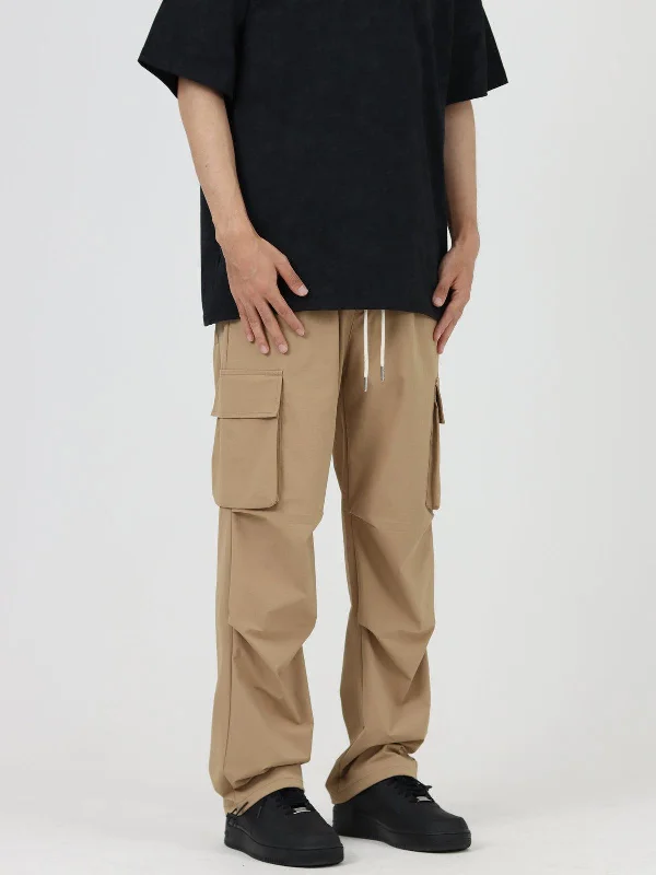 Loose-fit Drawstring Cargo Pants