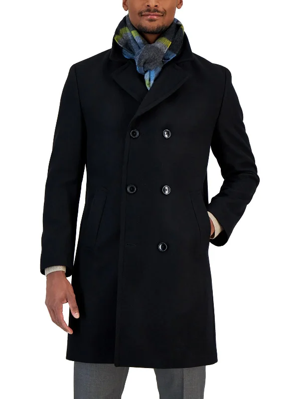 Mens Overv Wool Pea Coat