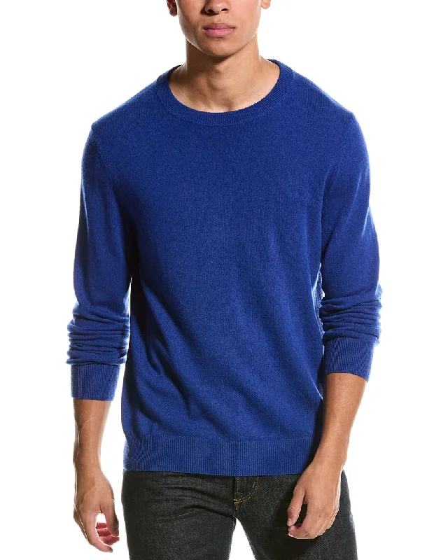 Qi Cashmere Solid Cashmere Crewneck Sweater