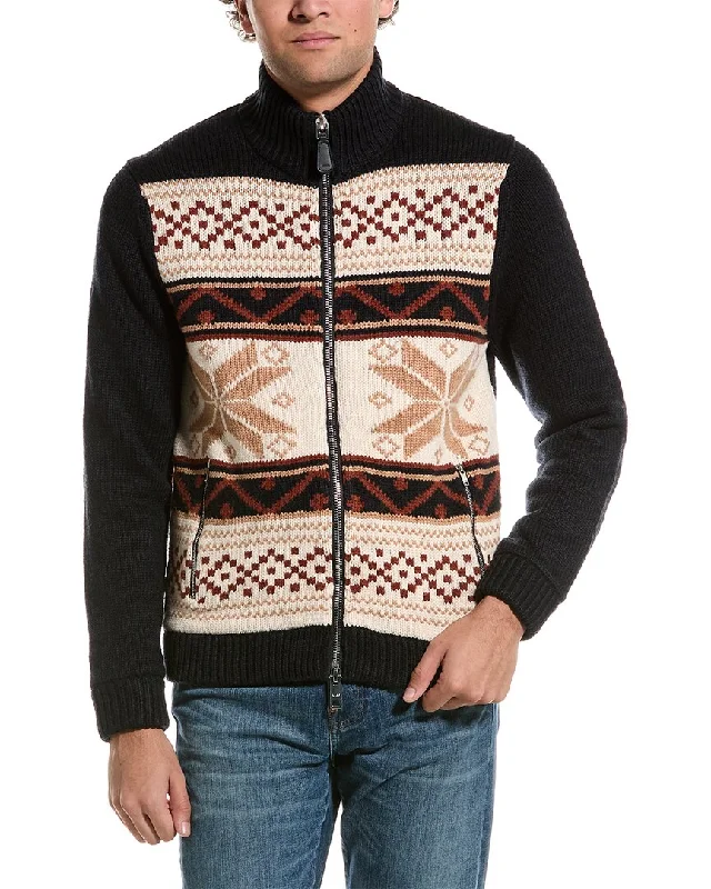 Reiss Holden Fairisle Zip-Through Cardigan